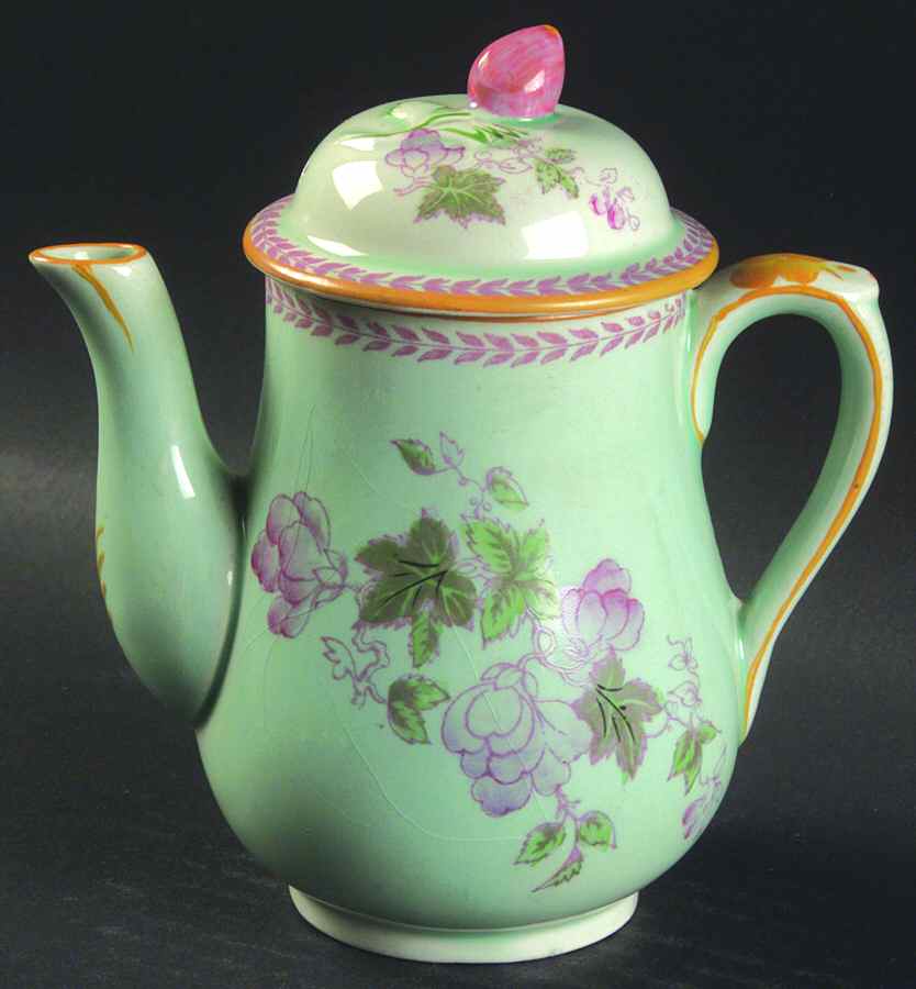 Metz Older Backstamp Individual Coffee Pot & Lid by Adams China-1