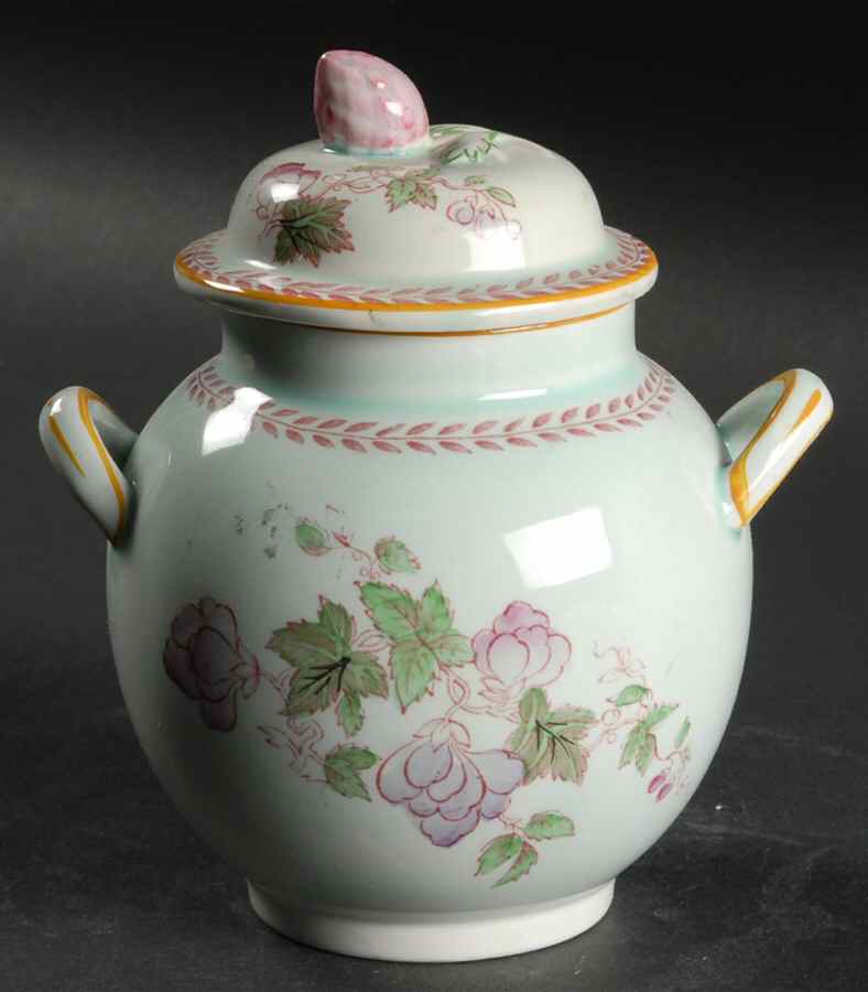 Metz Older Backstamp Sugar Bowl & Lid by Adams China-1