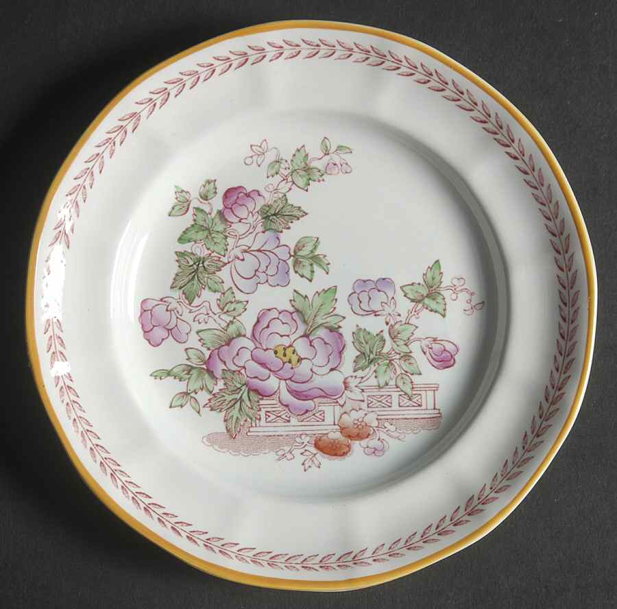Metz Older Backstamp Bread & Butter Plate by Adams China-1
