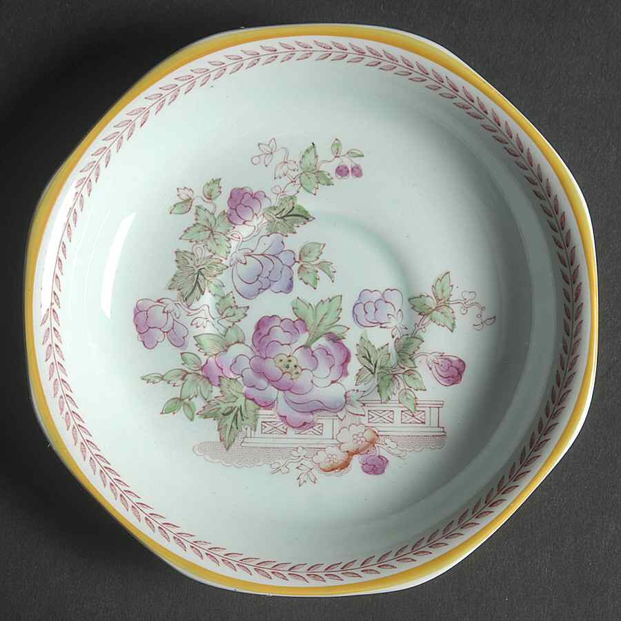 Metz Older Backstamp Saucer by Adams China-1