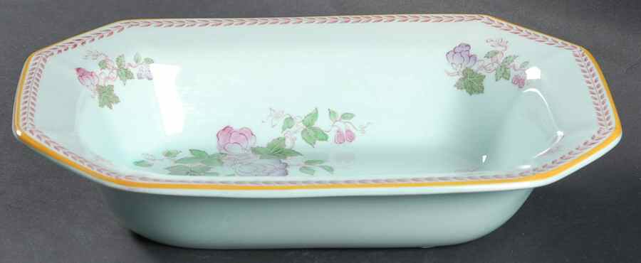Metz Older Backstamp 9" Oval Vegetable Bowl by Adams China-1
