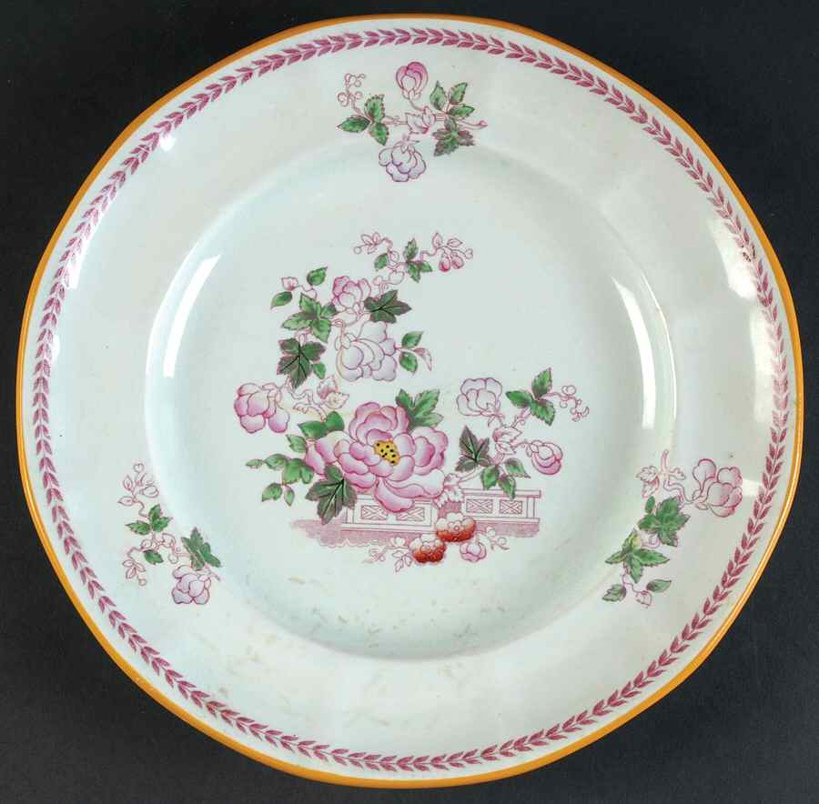 Metz Older Backstamp Luncheon Plate by Adams China-1