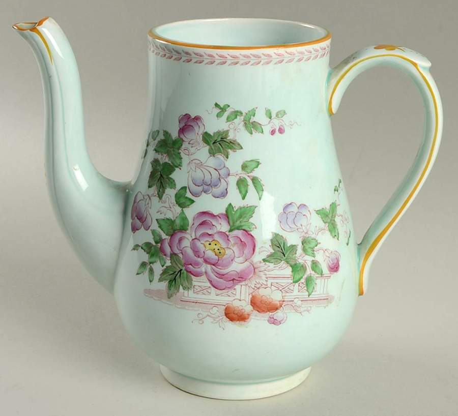 Metz Older Backstamp Coffee Pot No Lid by Adams China-1
