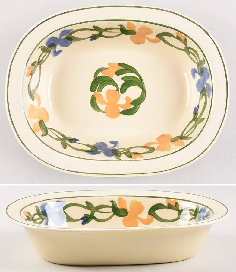 Mexico 8" Oval Vegetable Bowl by Adams China-1