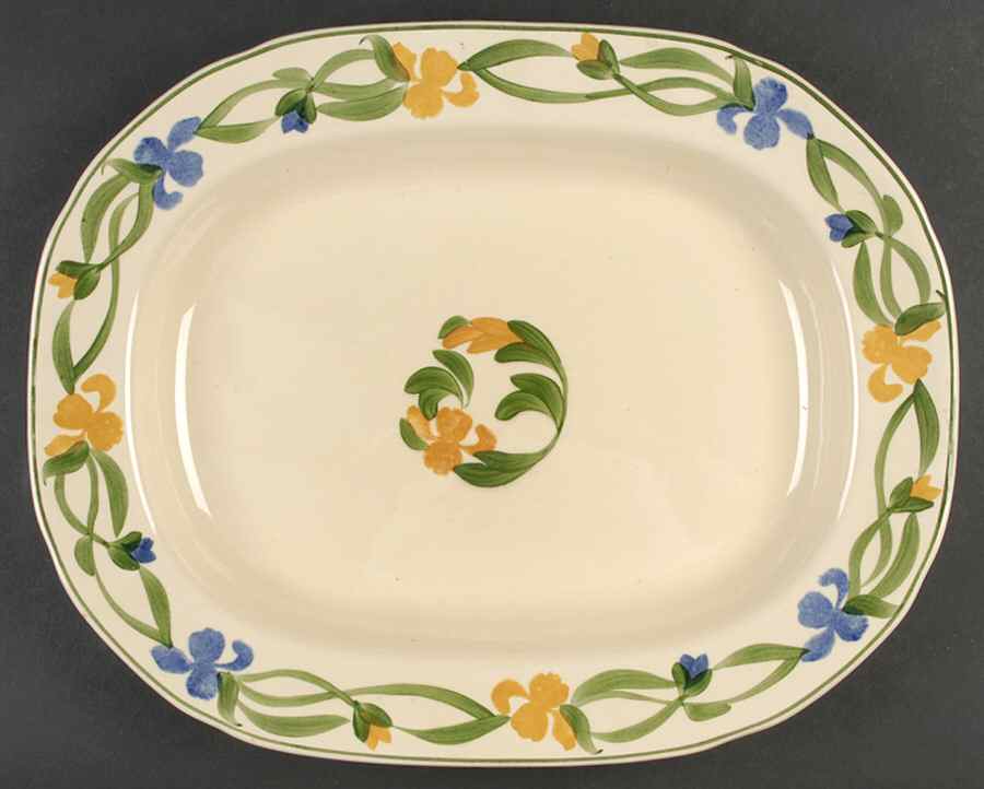 Mexico 15" Oval Serving Platter by Adams China-1