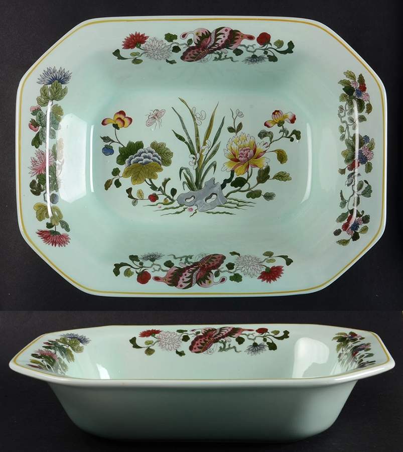 Ming Jade 9" Oval Vegetable Bowl by Adams China-1