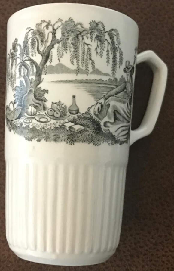 Minuet Black (Newer, Adams Bckstmp) Irish Coffee Cup by Adams China-1