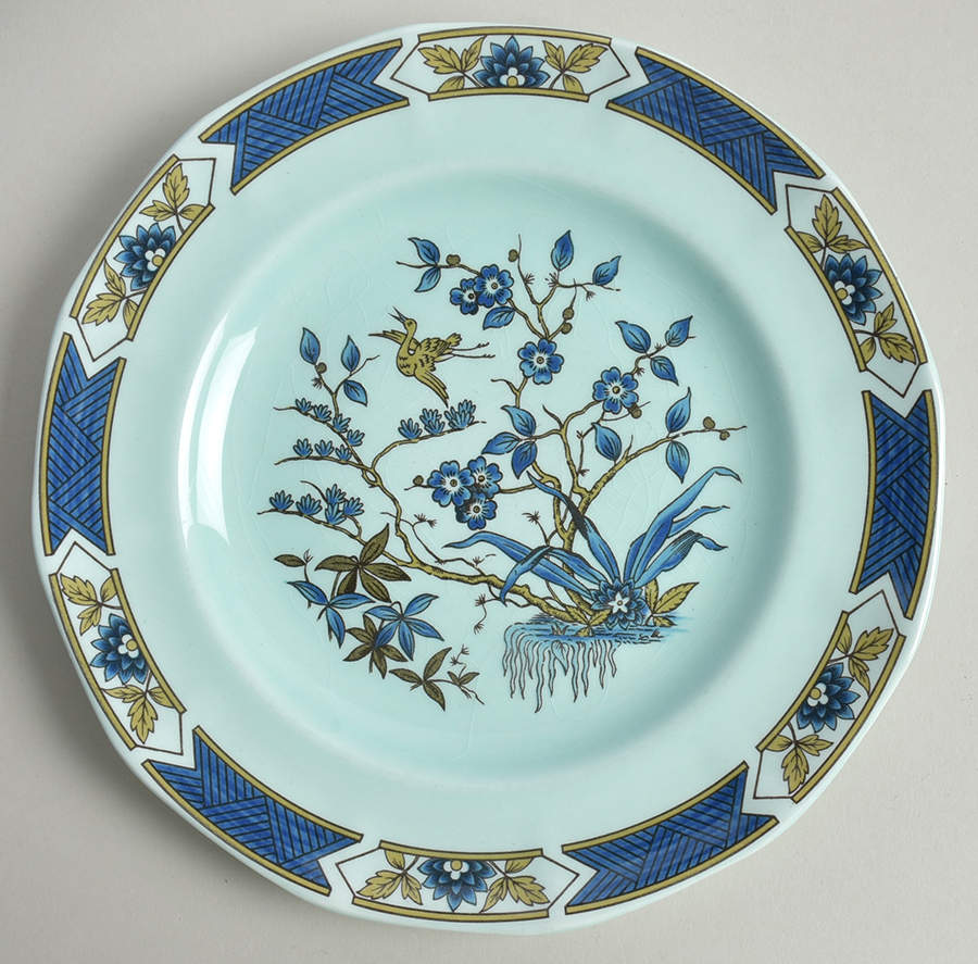 Ming Toi Blue Salad Plate by Adams China-1
