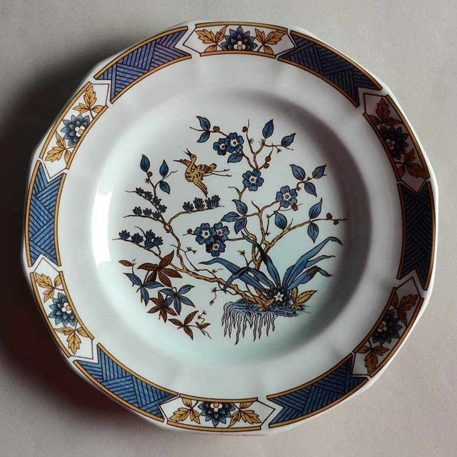 Ming Toi Blue Salad Plate by Adams China-1