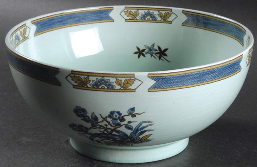 Ming Toi Blue 8" Chinese Bowl by Adams China-1