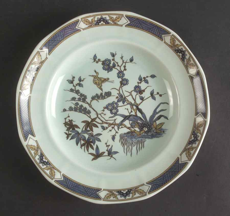 Ming Toi Blue Dinner Plate by Adams China-1
