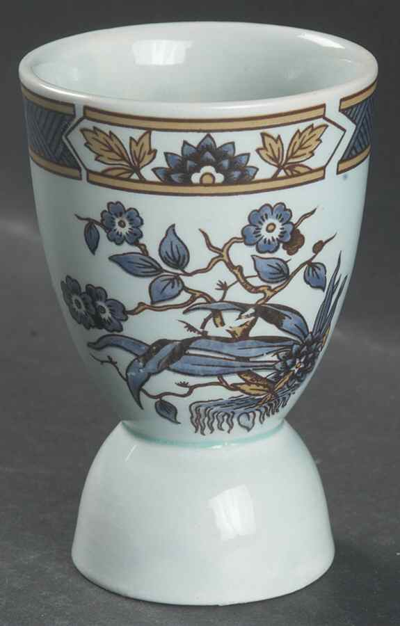 Ming Toi Blue Double Egg Cup by Adams China-1