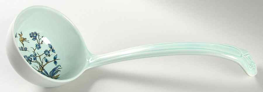 Ming Toi Blue Tureen Ladle by Adams China-1