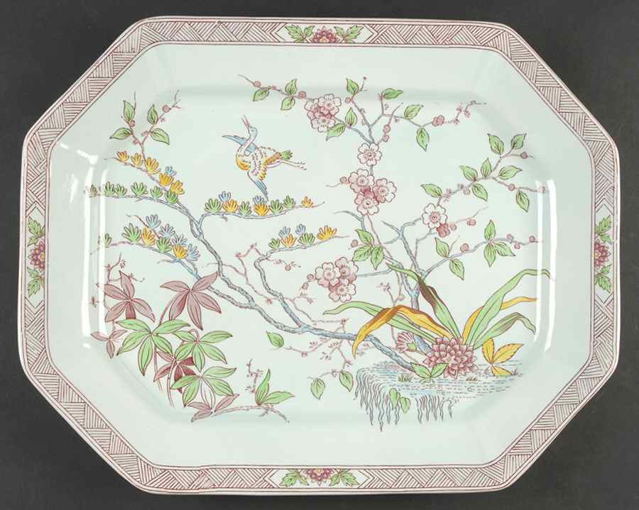 Ming Toi 16" Oval Serving Platter by Adams China-1
