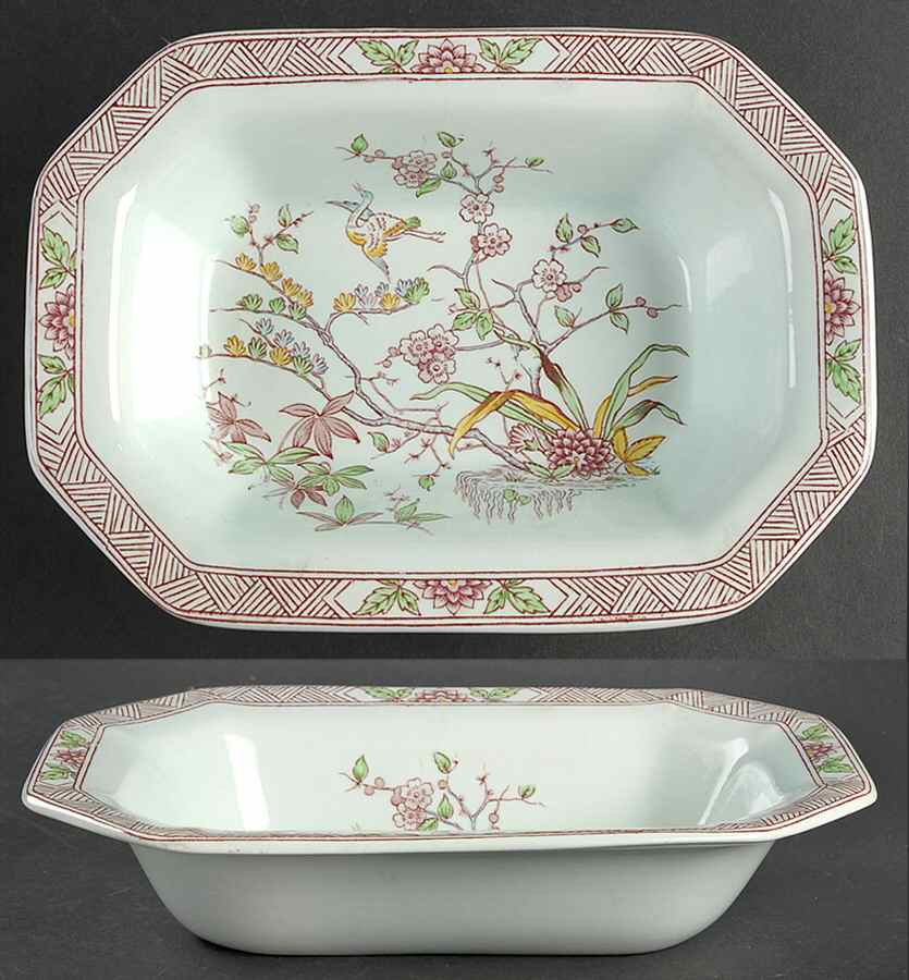 Ming Toi 9" Oval Vegetable Bowl by Adams China-1