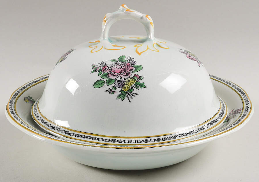 Nanking Muffin Dish & Lid by Adams China-1