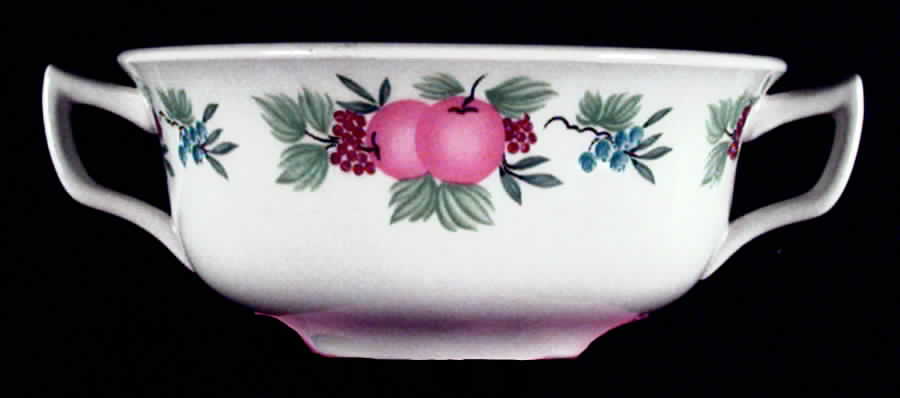 Nectarine Flat Cream Soup Bowl by Adams China-1