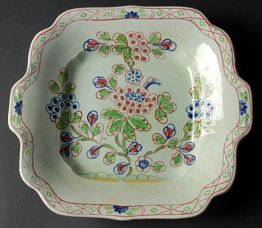 Old Bow Cake Plate by Adams China-1