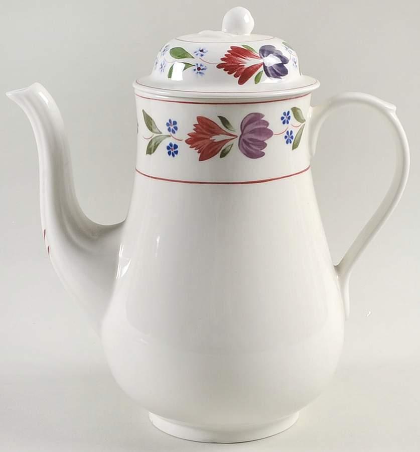 Old Colonial (Newer Backstamp) Coffee Pot & Lid by Adams China-1
