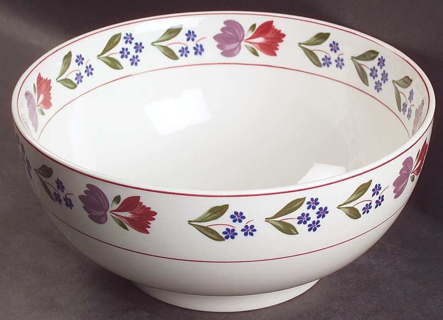 Old Colonial (Newer Backstamp) 9" Salad Serving Bowl by Adams China-1