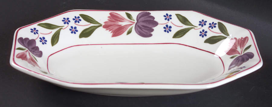 Old Colonial (Newer Backstamp) Relish/Gravy Underplate by Adams China-1