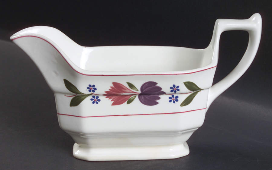 Old Colonial (Newer Backstamp) Gravy Boat by Adams China-1