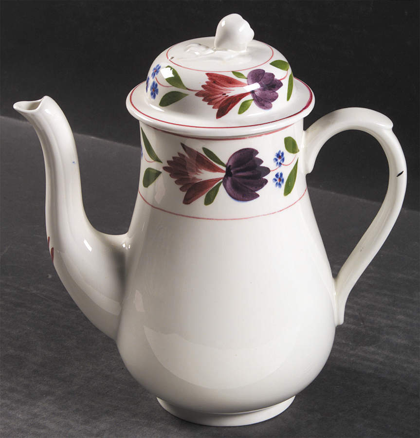 Old Colonial (Newer Backstamp) Mini Coffee Pot & Lid by Adams China-1