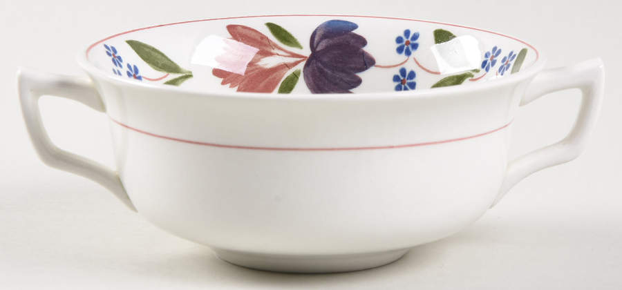 Old Colonial (Newer Backstamp) Flat Cream Soup Bowl by Adams China-1
