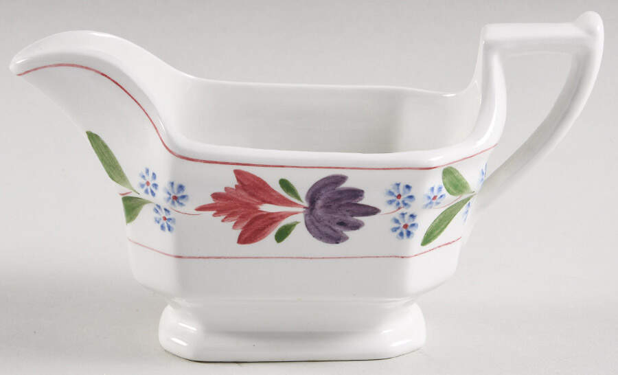 Old Colonial (Newer Backstamp) Gravy Boat by Adams China-1
