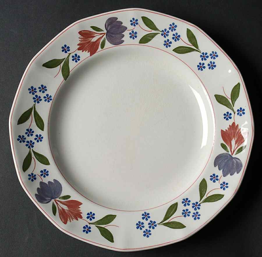 Old Colonial (Newer Backstamp) Luncheon Plate by Adams China-1