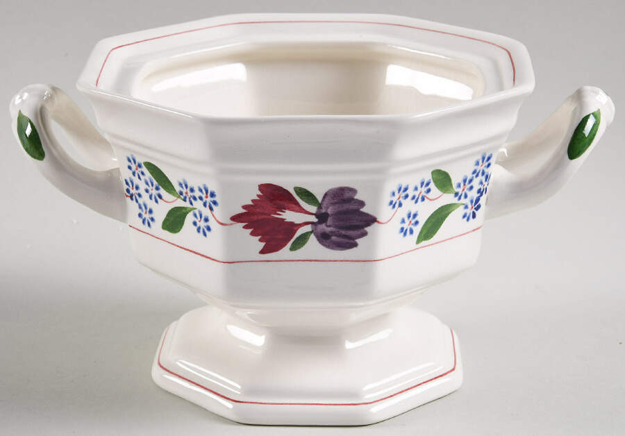 Old Colonial (Older Backstamp) Sauce Boat No LId by Adams China-1