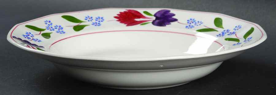 Old Colonial (Older Backstamp) Rim Soup Bowl by Adams China-1