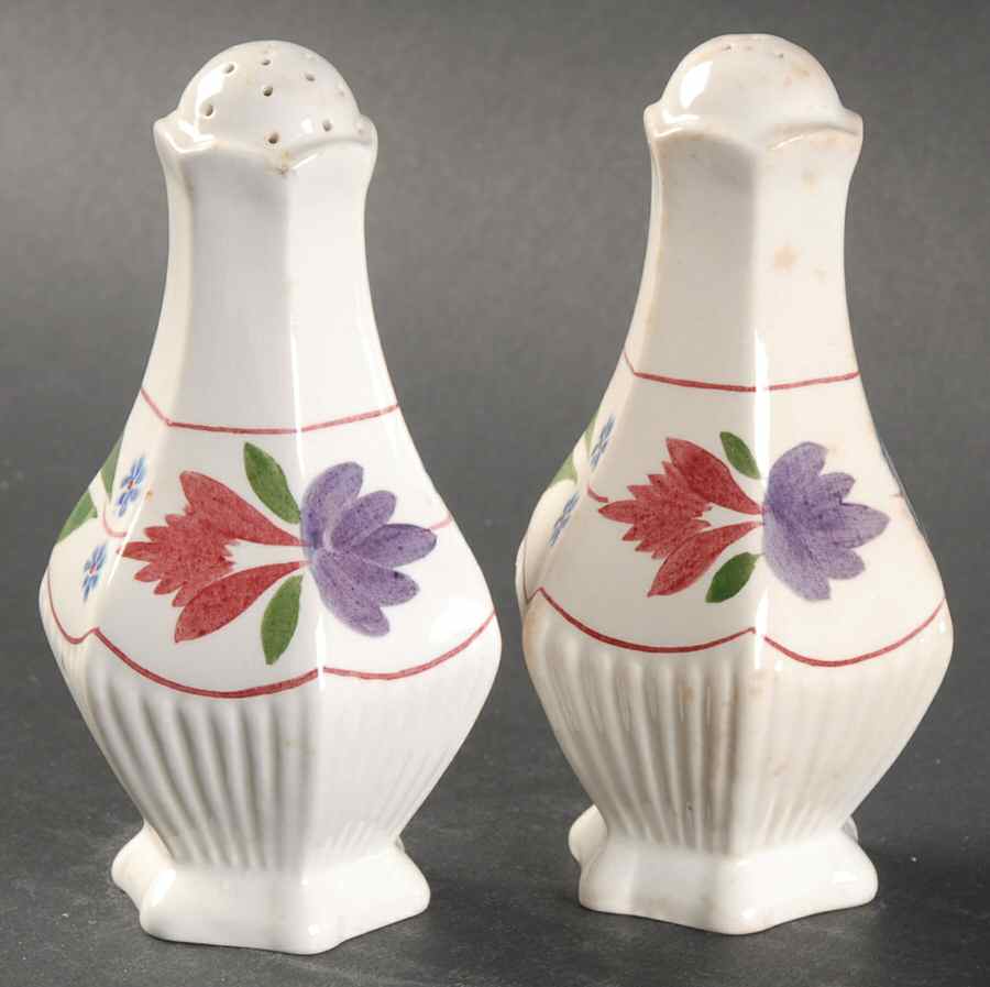 Old Colonial (Older Backstamp) Salt & Pepper Set by Adams China-1