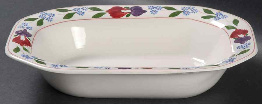 Old Colonial (Older Backstamp) 10" Oval Vegetable Bowl by Adams China-1