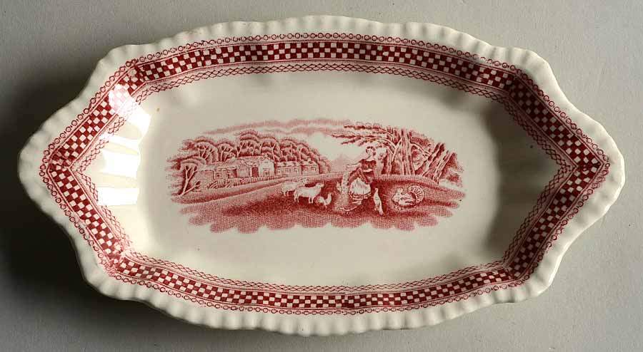 Old English Rural Scenes Relish by Adams China-1