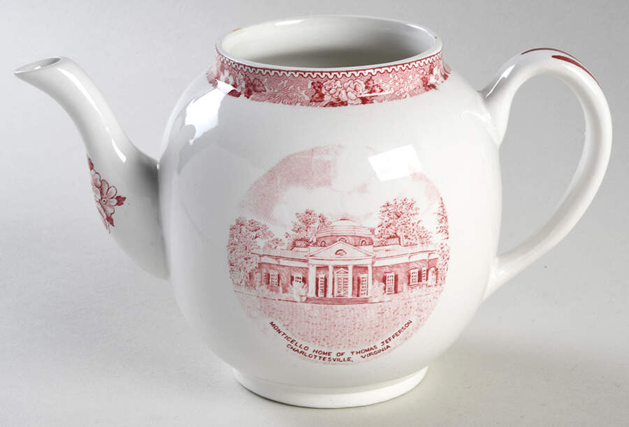 Old English Rural Scenes Teapot No Lid by Adams China-1
