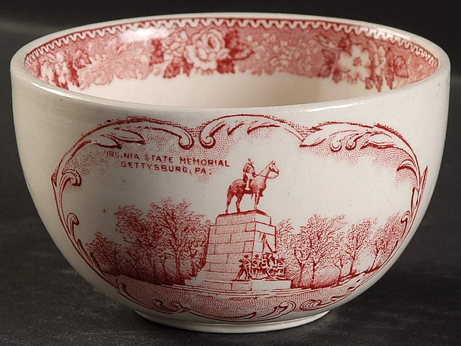 Old English Rural Scenes Mini Open Sugar Bowl by Adams China-1