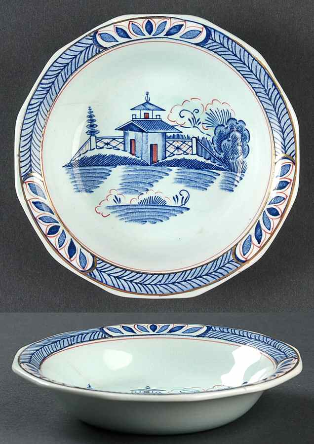 Old Free Hand Fruit/Dessert (Sauce) Bowl by Adams China-1