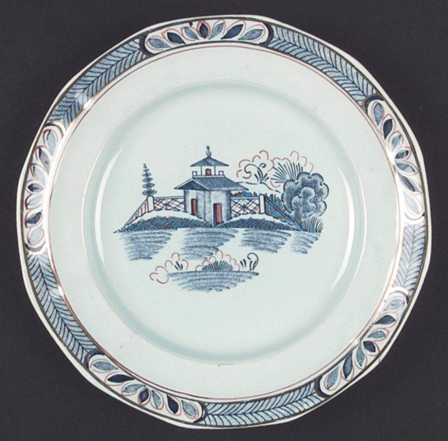 Old Free Hand Salad Plate by Adams China-1