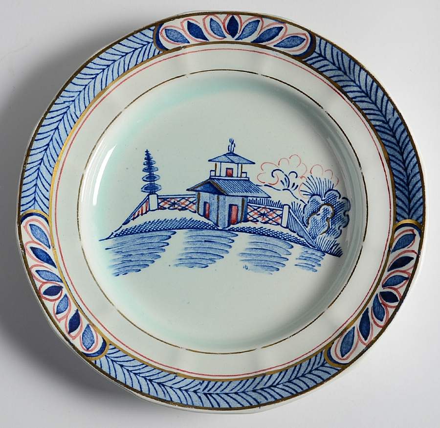 Old Free Hand Bread & Butter Plate by Adams China-1