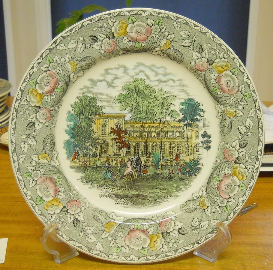 Old New York Dinner Plate by Adams China-1