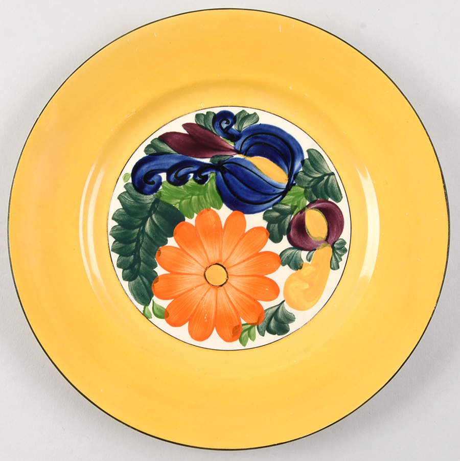 Cretonne Yellow Luncheon Plate by Adams China-1