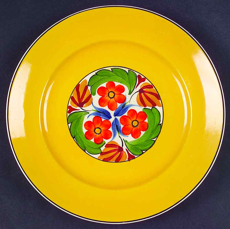 Cretonne Yellow Salad Plate by Adams China-1