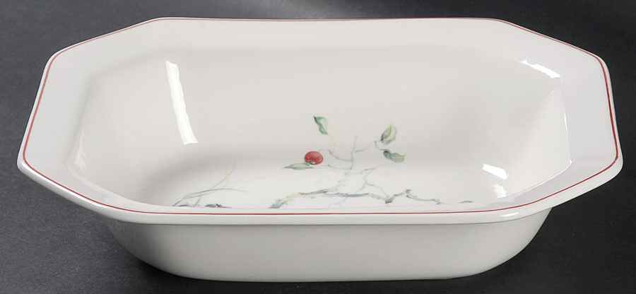 Persimmon 9" Oval Vegetable Bowl by Adams China-1
