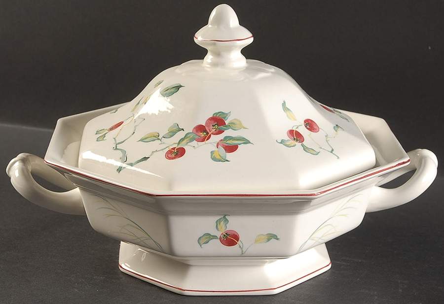 Persimmon Round Covered Vegetable by Adams China-1