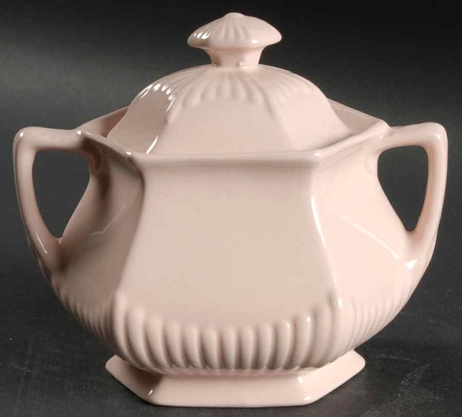 Princess Pink Sugar Bowl & Lid by Adams China-1