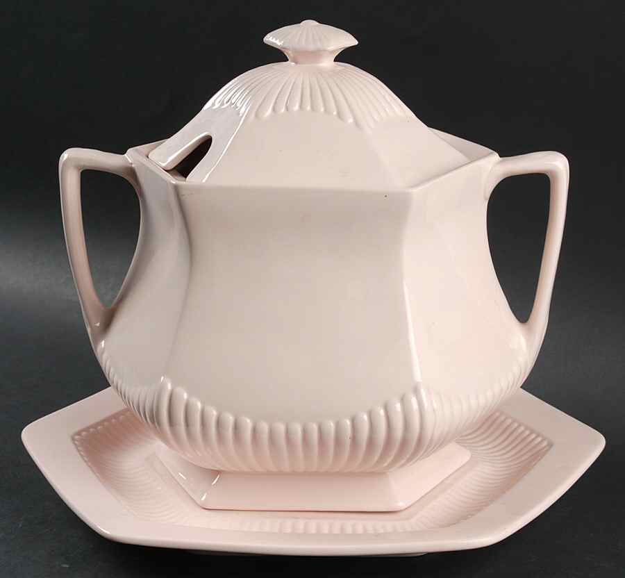 Princess Pink Tureen & Lid w/Underplate by Adams China-1