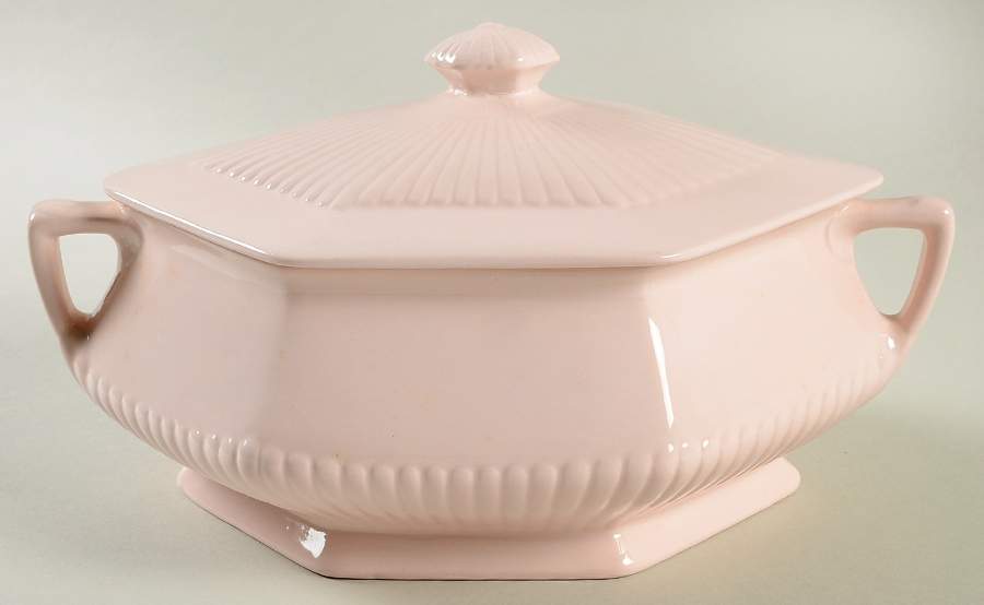Princess Pink Oval Covered Vegetable by Adams China-1