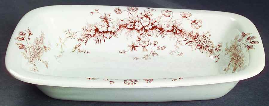 Princess Brown 9" Oval Vegetable Bowl by Adams China-1