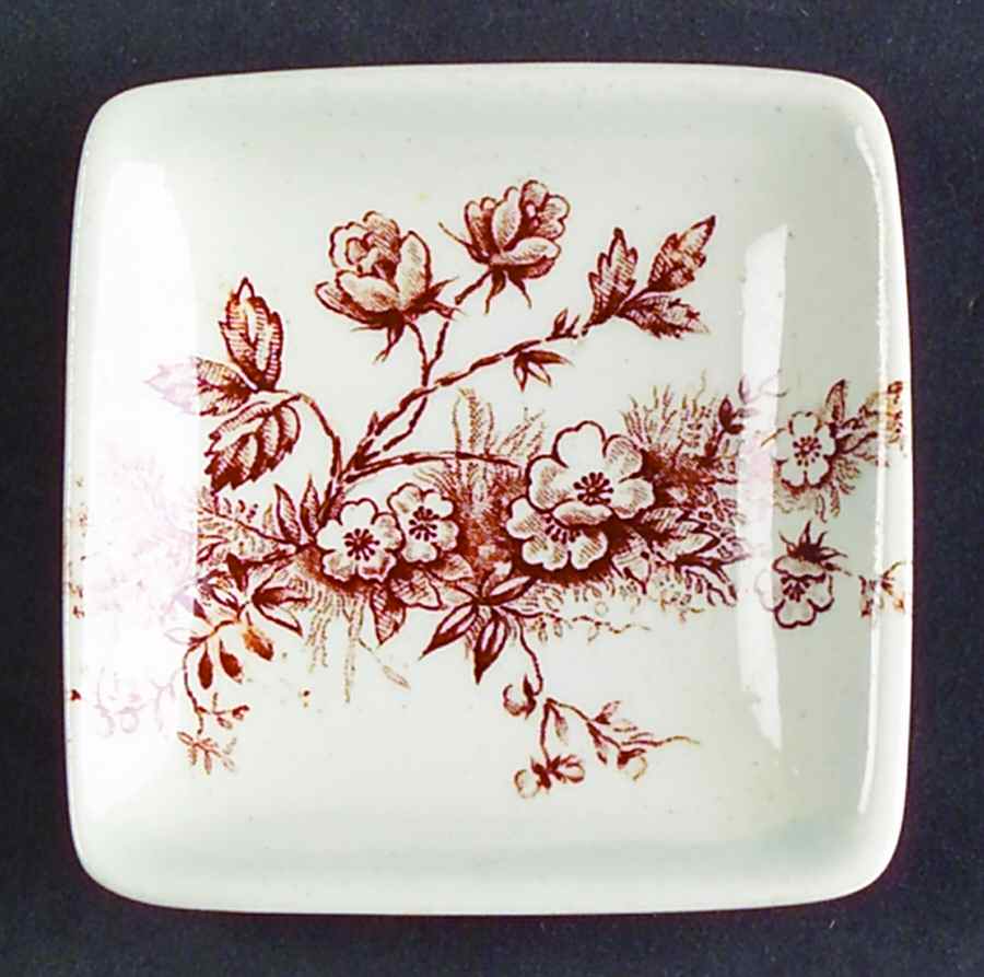 Princess Brown Butter Pat by Adams China-1